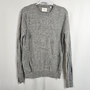 Billy Reid Geo Links Crew Sweater in Gray - Size M